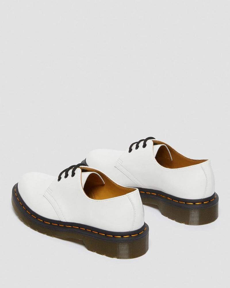 Zapatos Oxford Dr Martens 1461 Charol Cuero Mujer Blancos | MX 431BEX